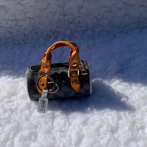Mini Barrel bag/key charm (NWT)